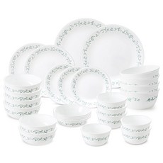 Corelle Brands 康寧餐具 鄉村剪貼畫 6人份 27件組 27件, 混合顏色, 鄉村剪貼畫 6人份 6種, 1套