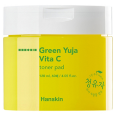 Hanskin 青柚子維他命C保濕棉片 120ml, 60片, 1罐