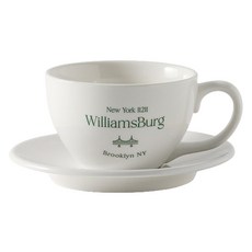 Syracuse CHINA JTABLE 紐約 Williamsburg 字母陶瓷拿鐵杯 320ml, 綠色, 1個