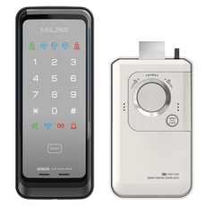 Milre 美樂 智慧型輔助鎖 無把手門鎖 ME-R51S + 4張卡片鑰匙, 顧客自行安裝