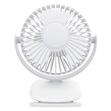위드앤올 휴대용 클립 충전식 유모차 선풍기, WNA-F400, 화이트