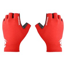 夏季戶外騎行手套 雙手穿戴, 1套, 紅色