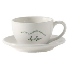 Jtable 紐約 Williamsburg 字母陶瓷卡布奇諾杯 250ml, 綠色, 1個