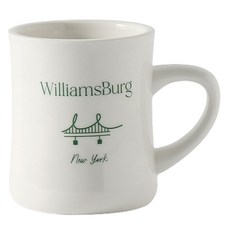 威廉斯堡內凹馬克杯 400ml, 1個, 綠色