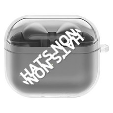 에잇클로드 갤럭시 버즈3 / 버즈3 프로 테이크 일체형 클리어 하드 이어폰 케이스, 댓츠노화이트, 단일상픔, 1개