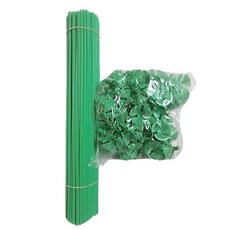 Maket Gamseong 多色氣球支架 100入 + 氣球桿 100入 套組, 綠色, 1套