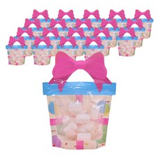 Sevenzip 答謝禮物袋 半透明手提購物袋, 緞帶, 20個