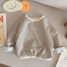 Bebeniz 兒童條紋粉彩大學T