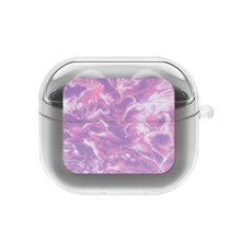 에잇클로드 유어픽 갤럭시 버즈3 / 버즈3프로 공용 일체형 클리어 하드 케이스, 핑크오션, 1개