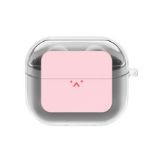 에잇클로드 유어픽 갤럭시 버즈3 / 버즈3프로 공용 일체형 클리어 하드 케이스, 뽀글페이스, 1개