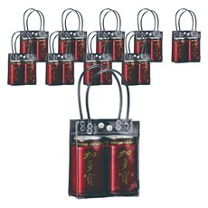세븐집 PVC 선물포장 구디백, 투명, 10개