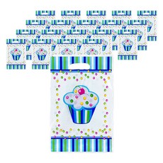 선물 포장 비닐 할로윈 손잡이 쇼핑백, 화이트, 20개