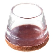 comet Home 防滑透明椅腳套, 咖啡色, 16個