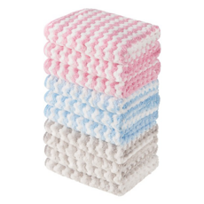 comet Kitchen 廚房用超細纖維抹布 粉色 3條 + 藍色 3條 + 灰色 4條, 1組