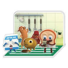 理髮師巴布 壓克力立牌 黃金香腸 120 x 83 mm, 1個