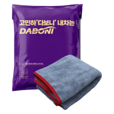 DABONI The Genie 汽車用雙面超細纖維擦車巾 大尺寸, 1個, 灰色