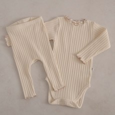 PEEKABOO 童款Riley荷葉滾邊家居上衣長褲套裝