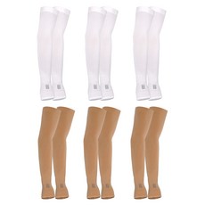 PGA TOUR 涼感袖套 手指型 2款, 白色 + 膚色, 6套