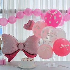 써드나인 로맨틱 이벤트 풍선 세트, 핑크, 1세트