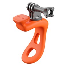 텔레신 액션캠 실리콘 봉클램프 마운트, 오렌지, 1개