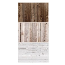 DAEHAN 道具拍攝圖案雙面背景紙3件組, 木紋, 1套