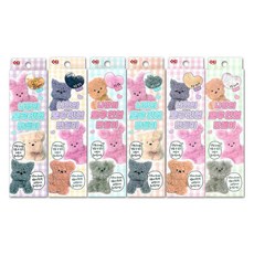 自製毛根娃娃 6件組, 蓬鬆米色, 鬆軟黑色, 柔膚粉色, 蓬鬆灰色, 鬆軟淺黃色, 柔膚白色, 1套