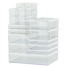 EASY&FREE 可堆疊冷凍庫整理分裝盒 All-in-one, 1套, 23入