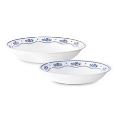 코렐 프렌치 도일리 찬기 중 + 대 세트, 블루, 1세트