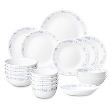 Corelle Brands 康寧餐具 法式藍 4人份 韓式餐具組 19p, 混合色, 餐具19件, 1套