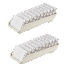 EASY&FREE 可堆疊微波爐冷凍飯保鮮盒 20p + 託盤 2p 組, 1套, 22個