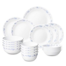 Corelle Brands 康寧餐具 法式藍 4人 韓式餐具套裝, 混合顏色, 餐具 18件, 1套