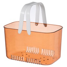 MONACO OLIVE 透明排水沐浴籃, 橘色