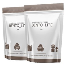 벤토라이트 고양이 모래, 6kg, 2개, 무향