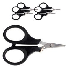 SAPA DK 環形鋸齒魚線剪刀 PE線剪, 混色, 5個