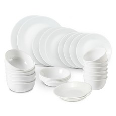Corelle Brands 康寧餐具 Just White 6人韓式餐具組 27件, 白色, 餐具7種, 1套