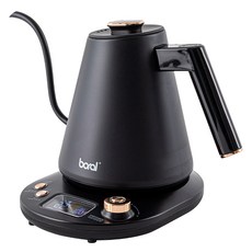 boral 數位手沖咖啡電熱水壺 1L, BR-103DD(黑色)