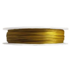 데이소이 컬러풀 공예 철사 0.3mm x 50m, 골드, 1개