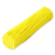 daysoy 毛根扭扭棒 100個, 黃色, 1組