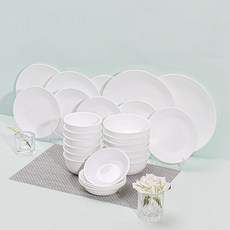 Corelle Brands 康寧餐具 JUST 6人韓式餐具組 26p, 白色, 餐具6種, 1套
