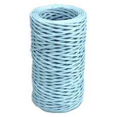 Daysoy 手工藝紙繩鐵絲 1mm x 50m, 1個, 藍色
