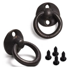 鑄造環 2 件式家具把手古董 35, 2個