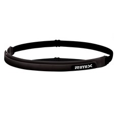 rimix 矽膠運動髮帶 頭帶, 黑色, 1個