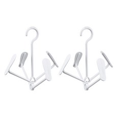 Daomi 可折疊曬鞋架, 白色, 2個