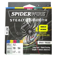 SPIDERWIRE Smooth 8 5色編織線 150m, 1個, 藍色 + 黃色 + 紅色 + 綠色 + 橘色