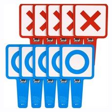 金鐘迷你OX板10入組, 混合顏色, 1套