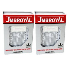 JMBROYAL 全新 JMB ROYAL 高級德州撲克類型王牌撲克牌 2 張, 混色, 2組