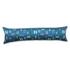 Daeil Company 動物貓咪一字型身體抱枕套, 藍色