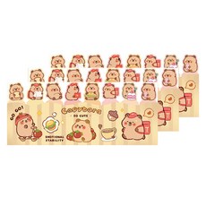 B Home Baking 水豚索引貼紙組, 120入, 3套