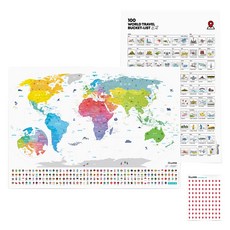 Imapper 人生清單海報Joyous世界地圖, 1個