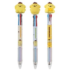 三麗鷗公仔3色布丁狗原子筆 0.7mm 3入組, 1套, 黃色